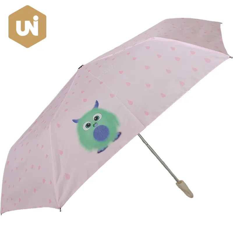Guarda-chuva aberto manual dobrável para animais, leve e adorável