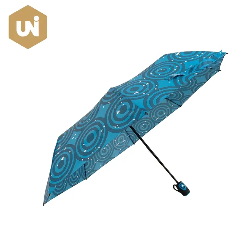Guarda-chuva aberto automático em tecido floral colorido